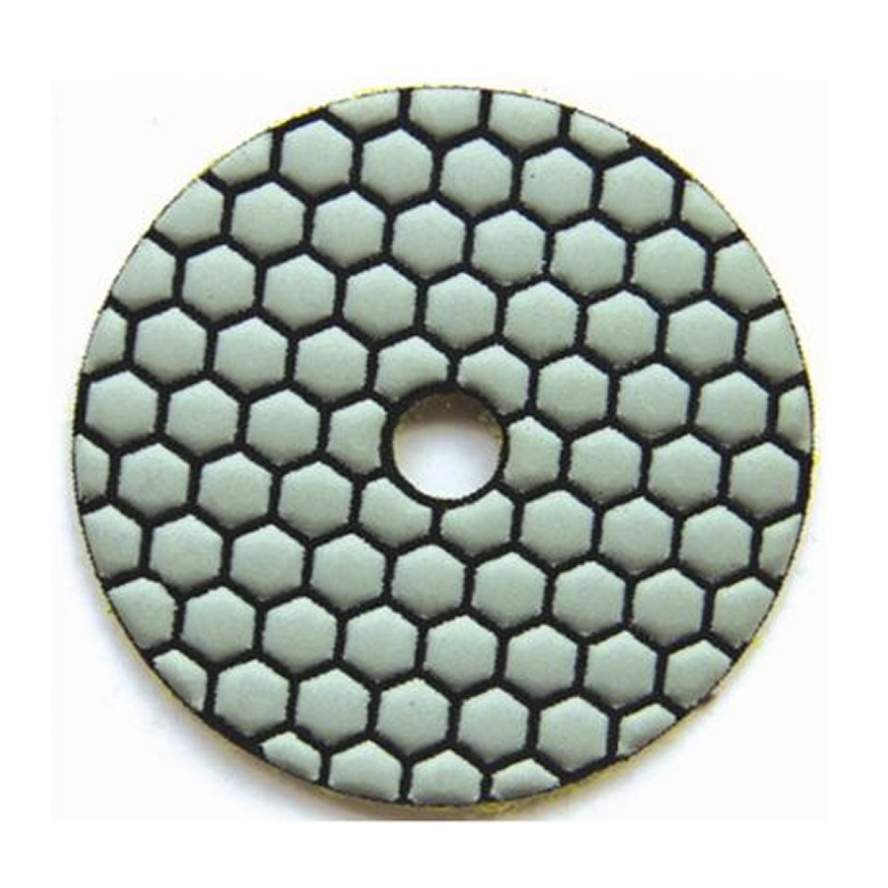 Hexagon dry polishing pad